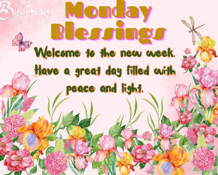 Well come to the new week. Have a great day filled with peace and light