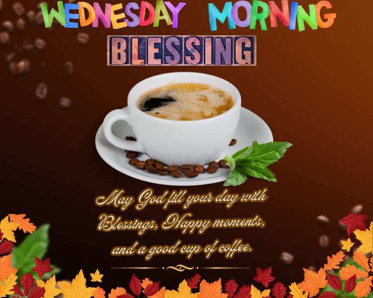 May God fill your day with Blessings, Happy moments, and a good cup of coffee.a