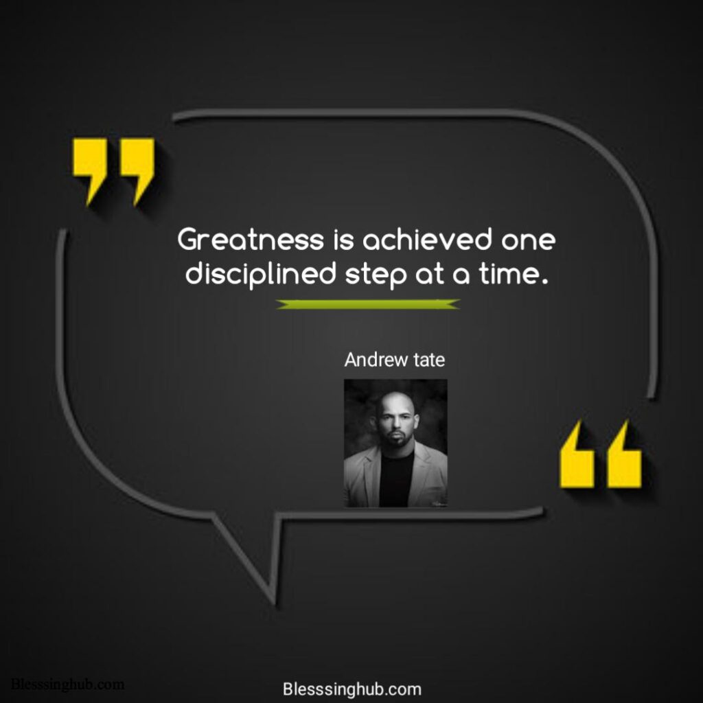 Andrew Tate motivational quote