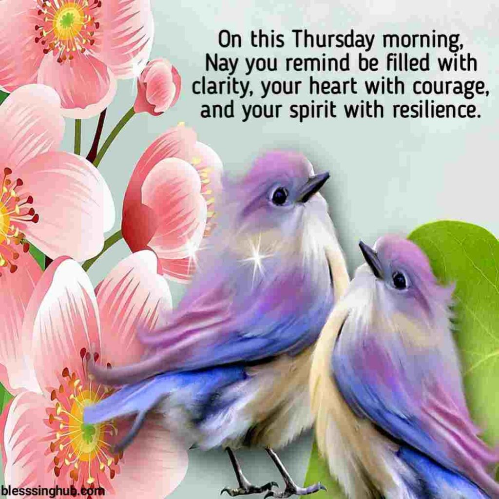 Thursday morning blessings and prayers