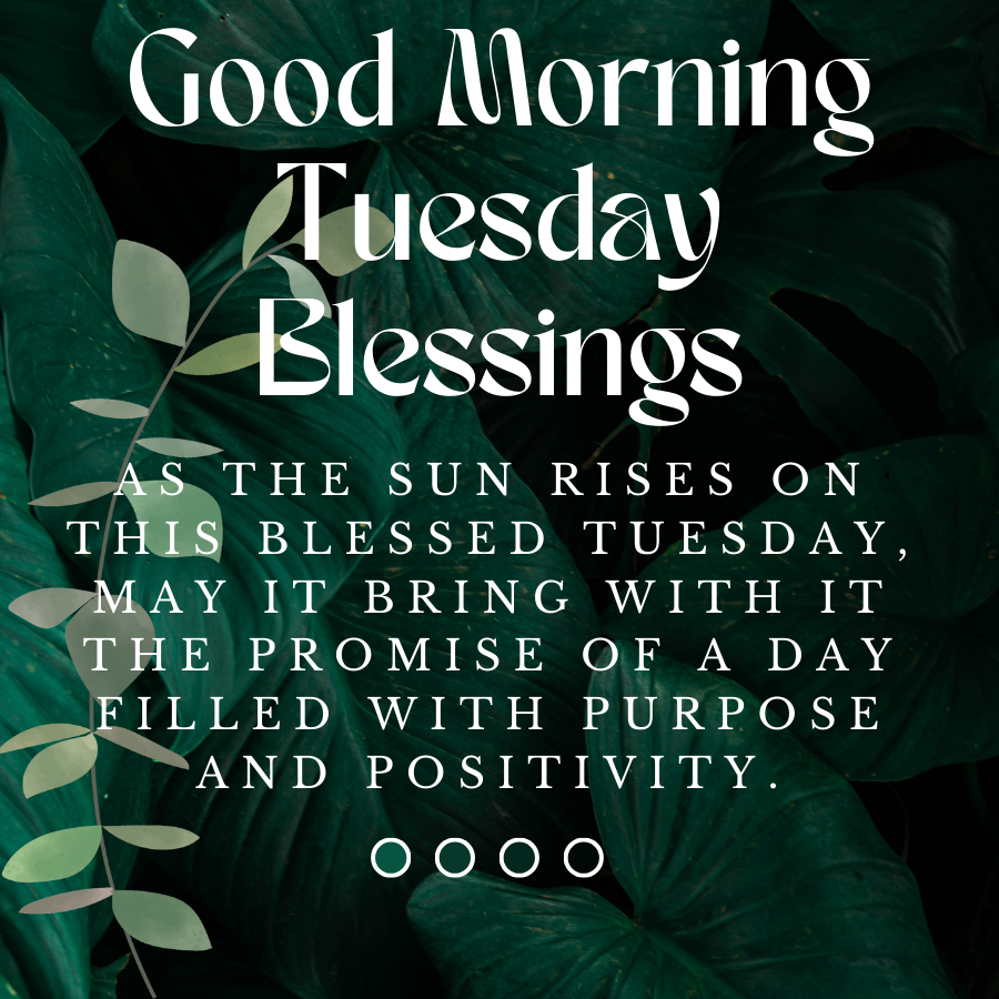 Good Morning Tuesday Blessings