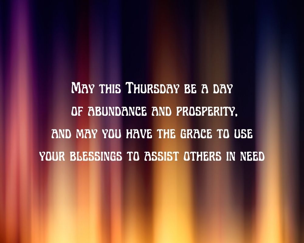 Thursday Blessings