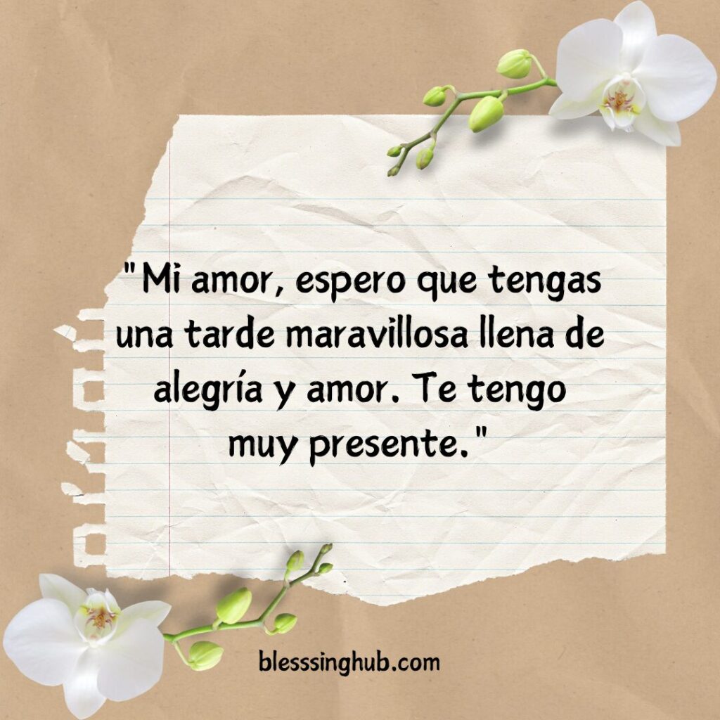 20+ Good Afternoon My Love In Spanish, Wishes, Messages, Quotes