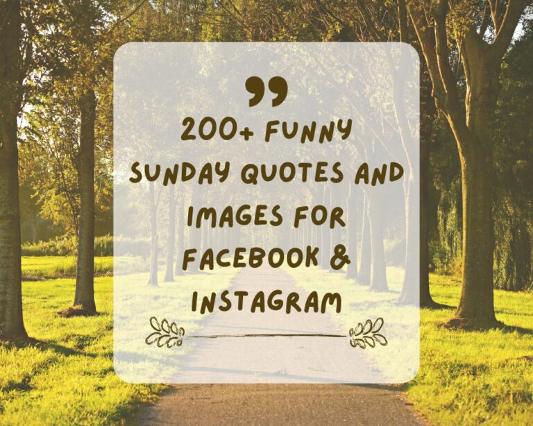 200+ Funny Sunday Quotes And Images for Facebook & Instagram