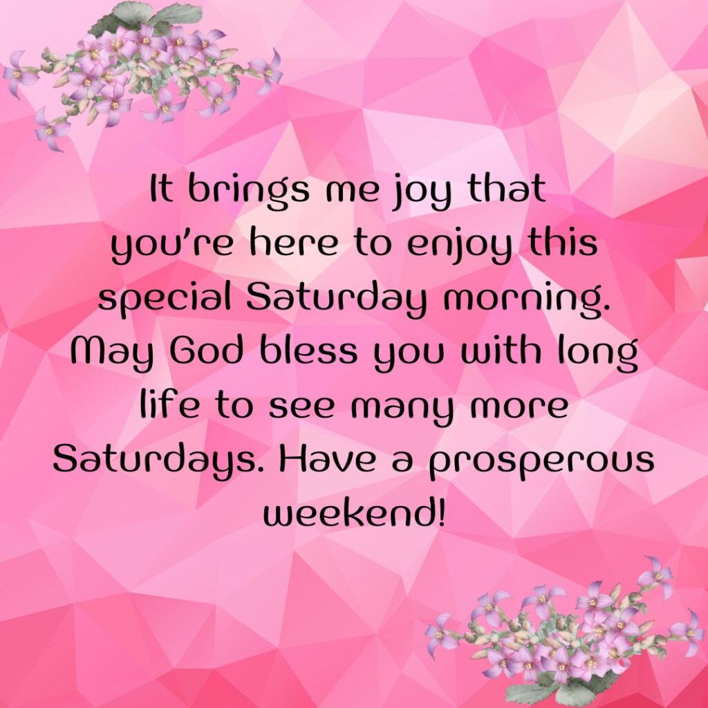 Good Morning Saturday Messages, Wishes Images