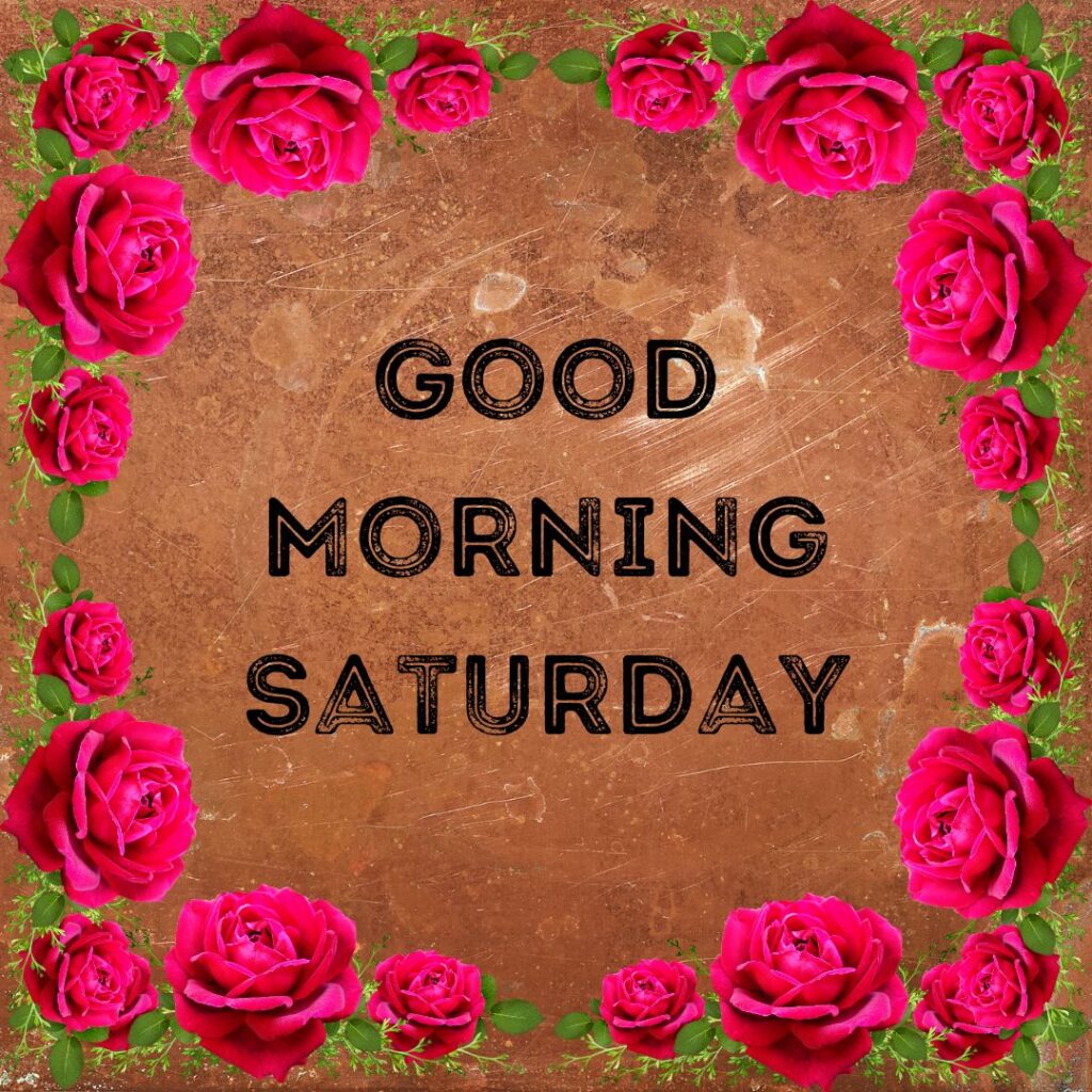 200+ Good Morning Saturday Images for Whatsapp Free Download