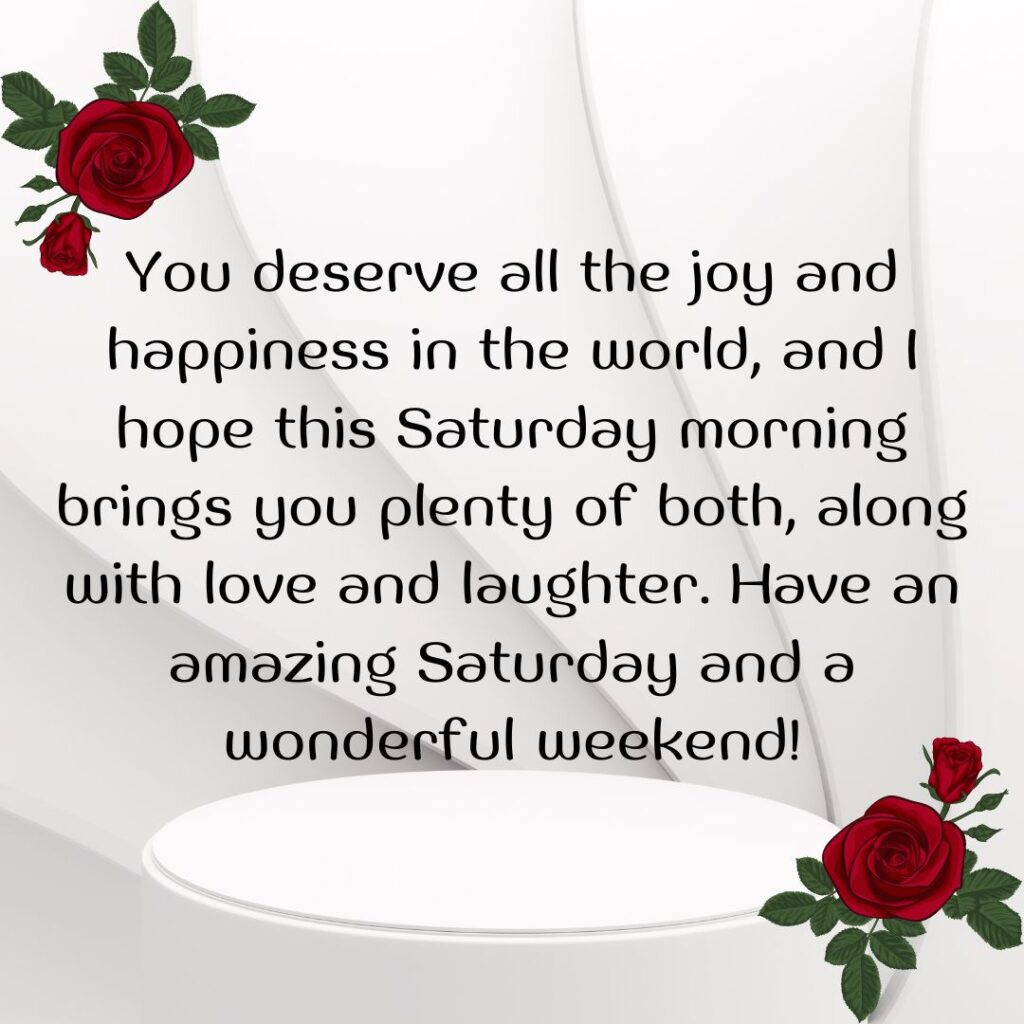 Good Morning Saturday Messages, Wishes Images