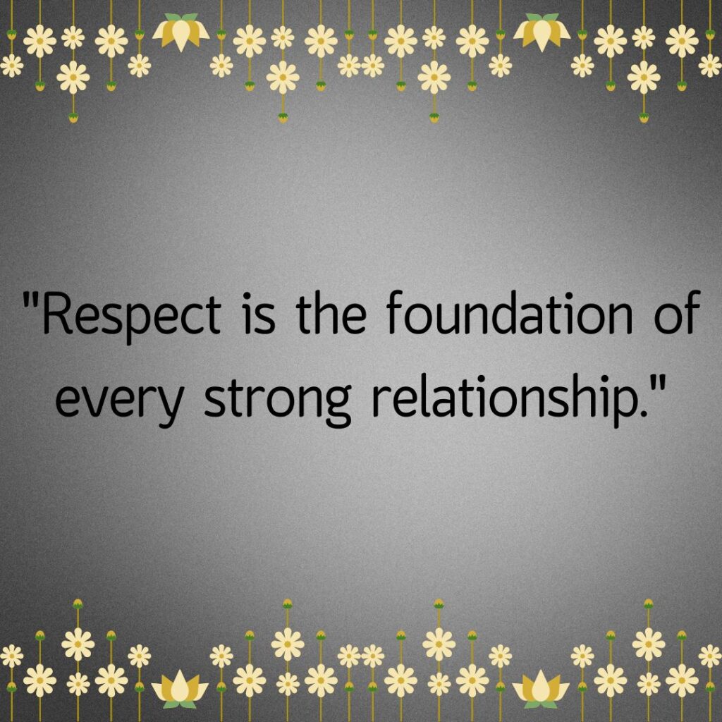 Relationship Respect Quotes