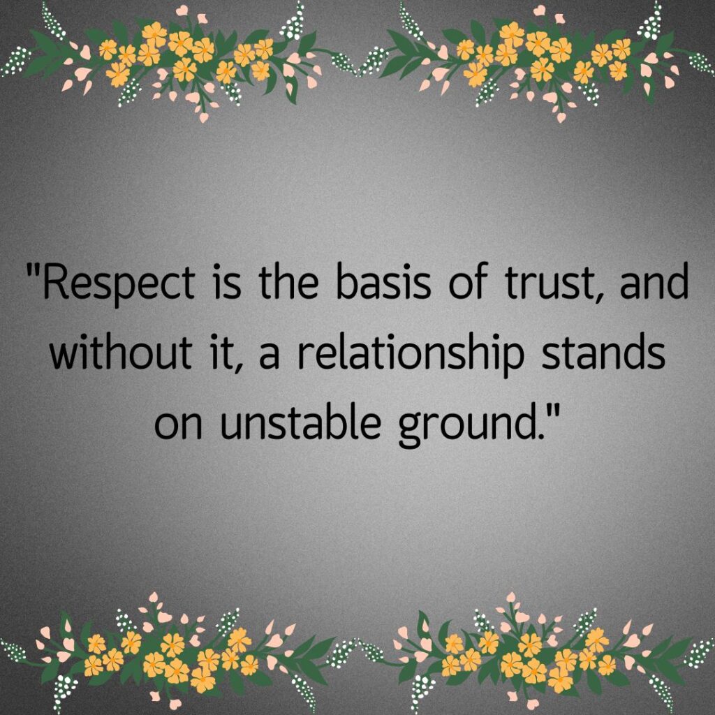 Relationship Respect Quotes