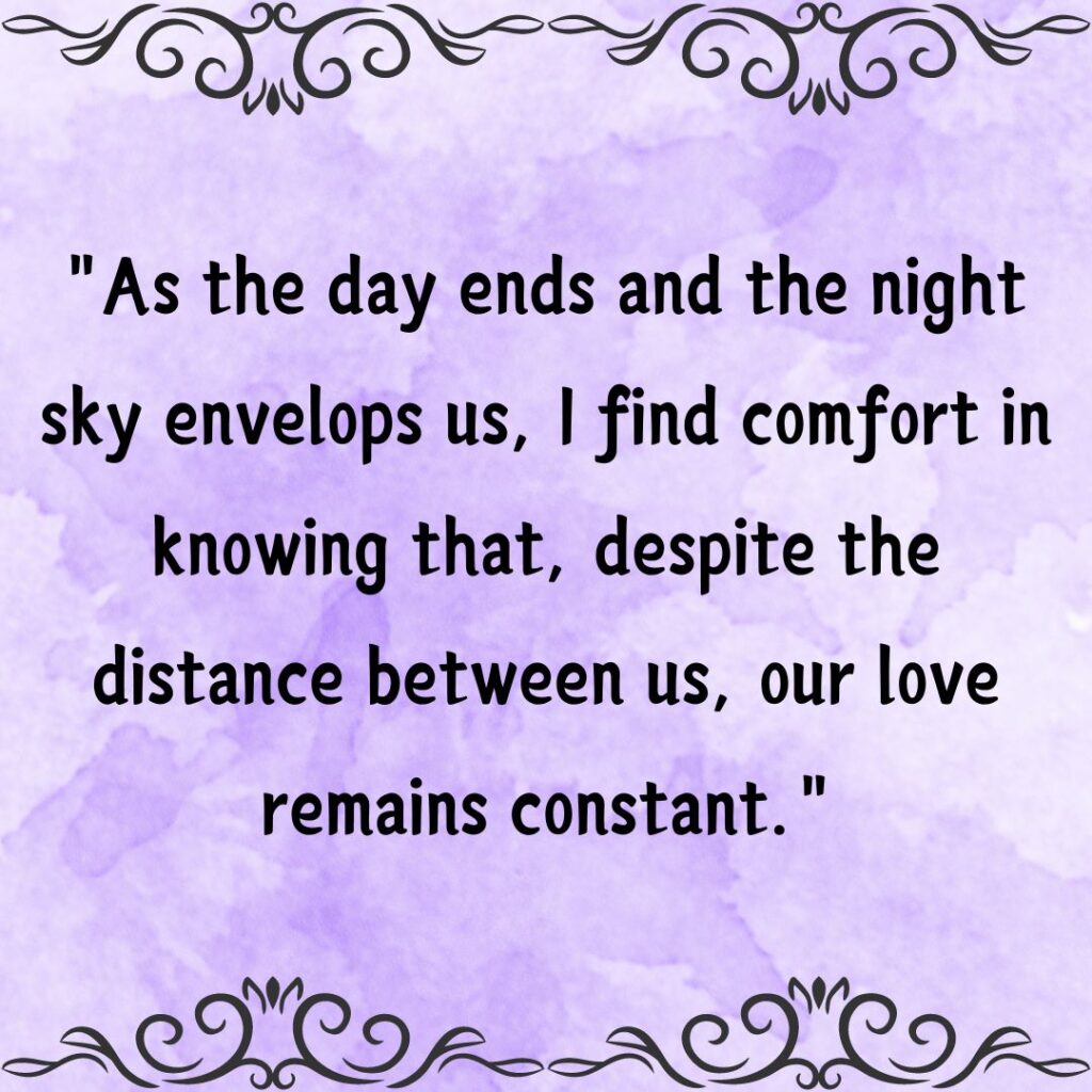 Good Night Messages for Her Long Distance- True Love