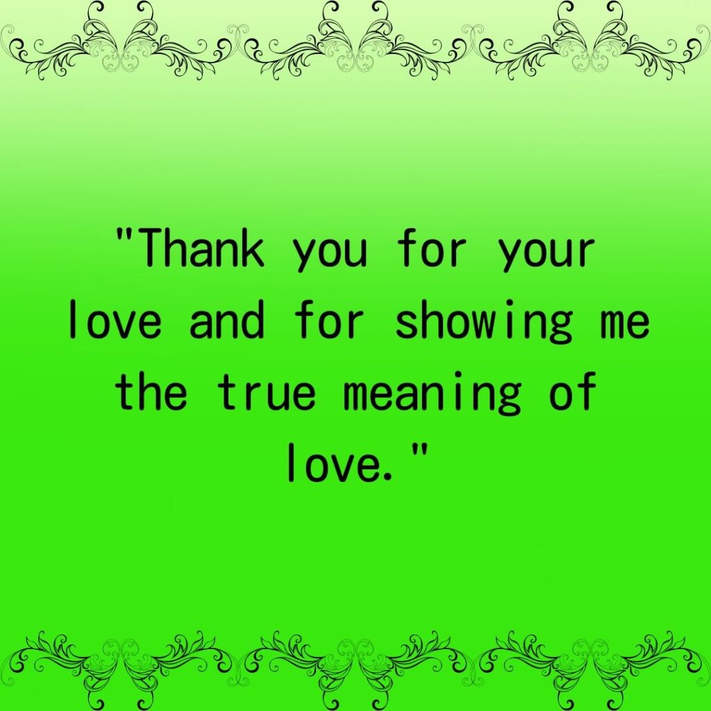 Thank You For Loving Me