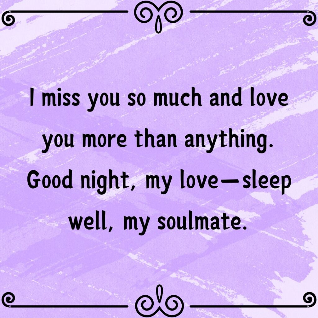 Good Night Messages for Her Long Distance- True Love