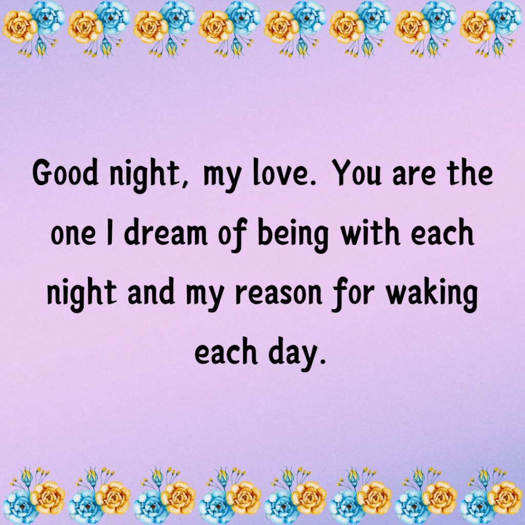 Good Night Messages for Her Long Distance- True Love