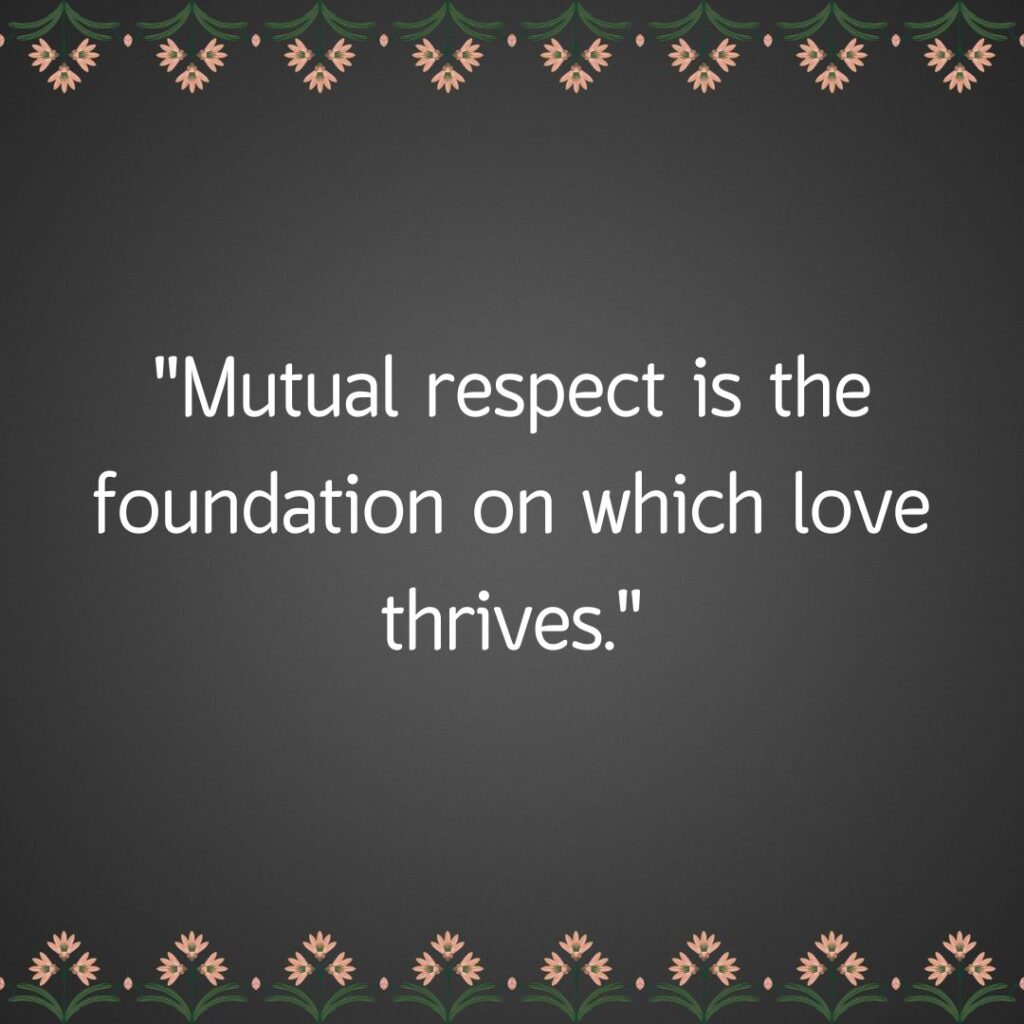 Relationship Respect Quotes