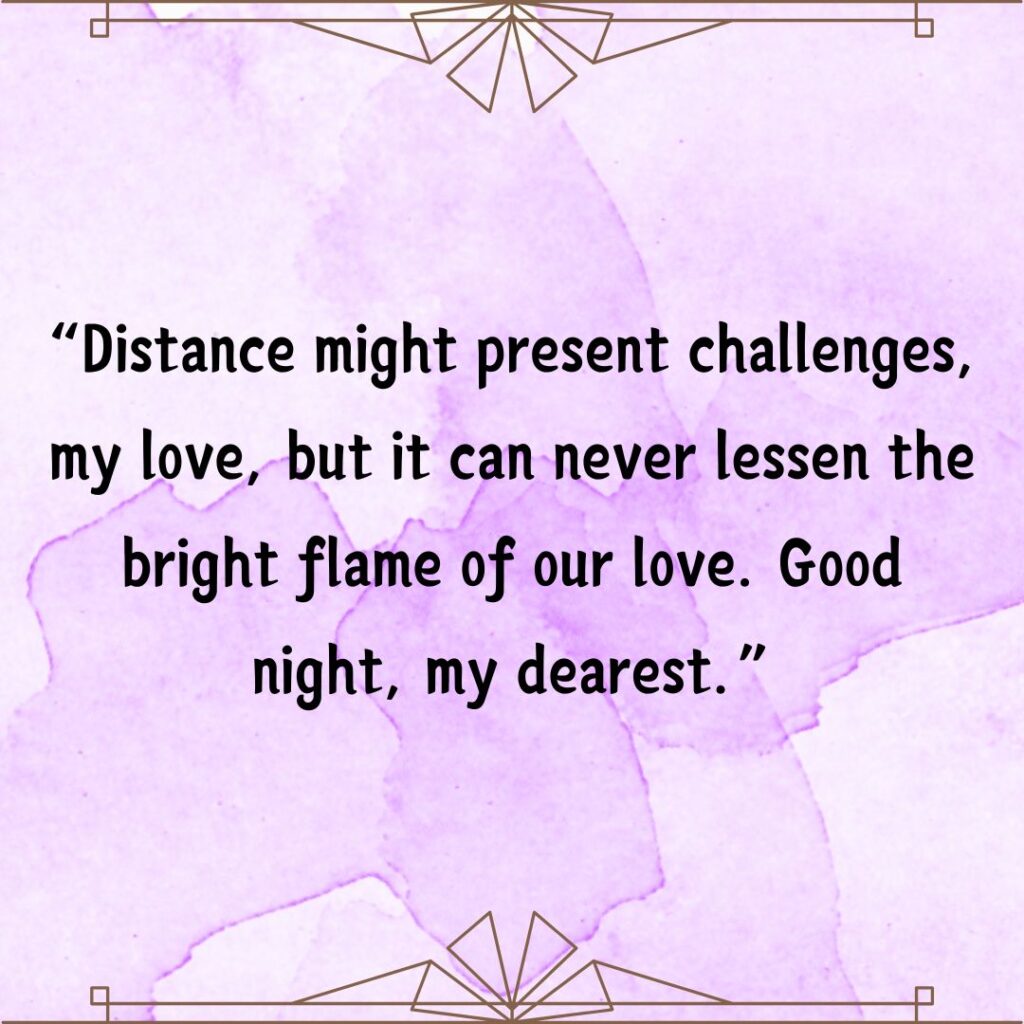 Good Night Messages for Her Long Distance- True Love