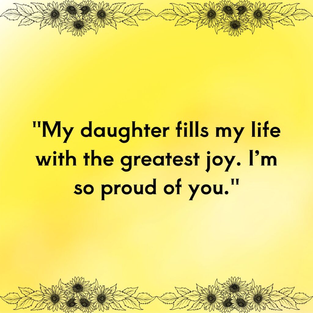 Proud of my daughter's quotes