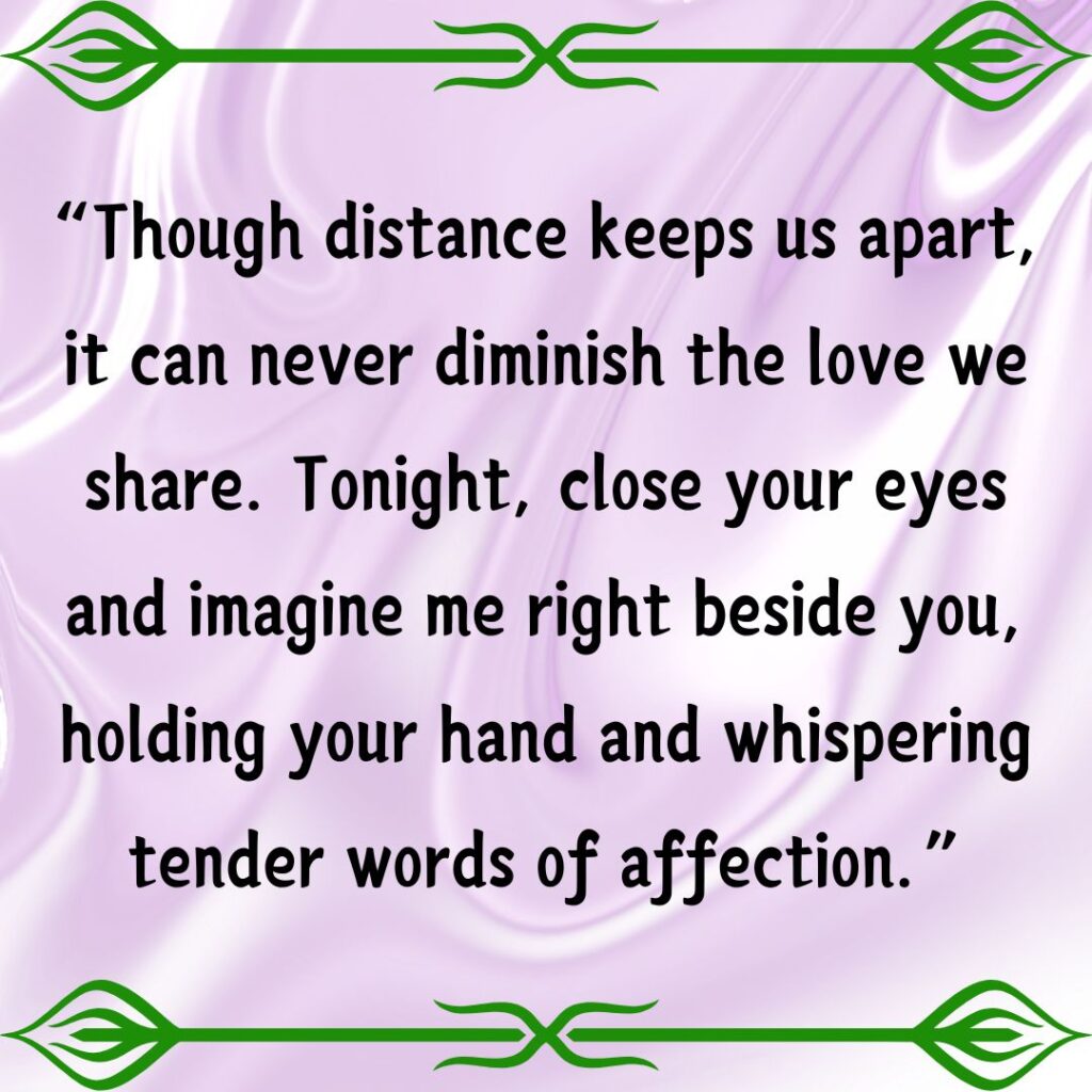 Good Night Messages for Her Long Distance- True Love