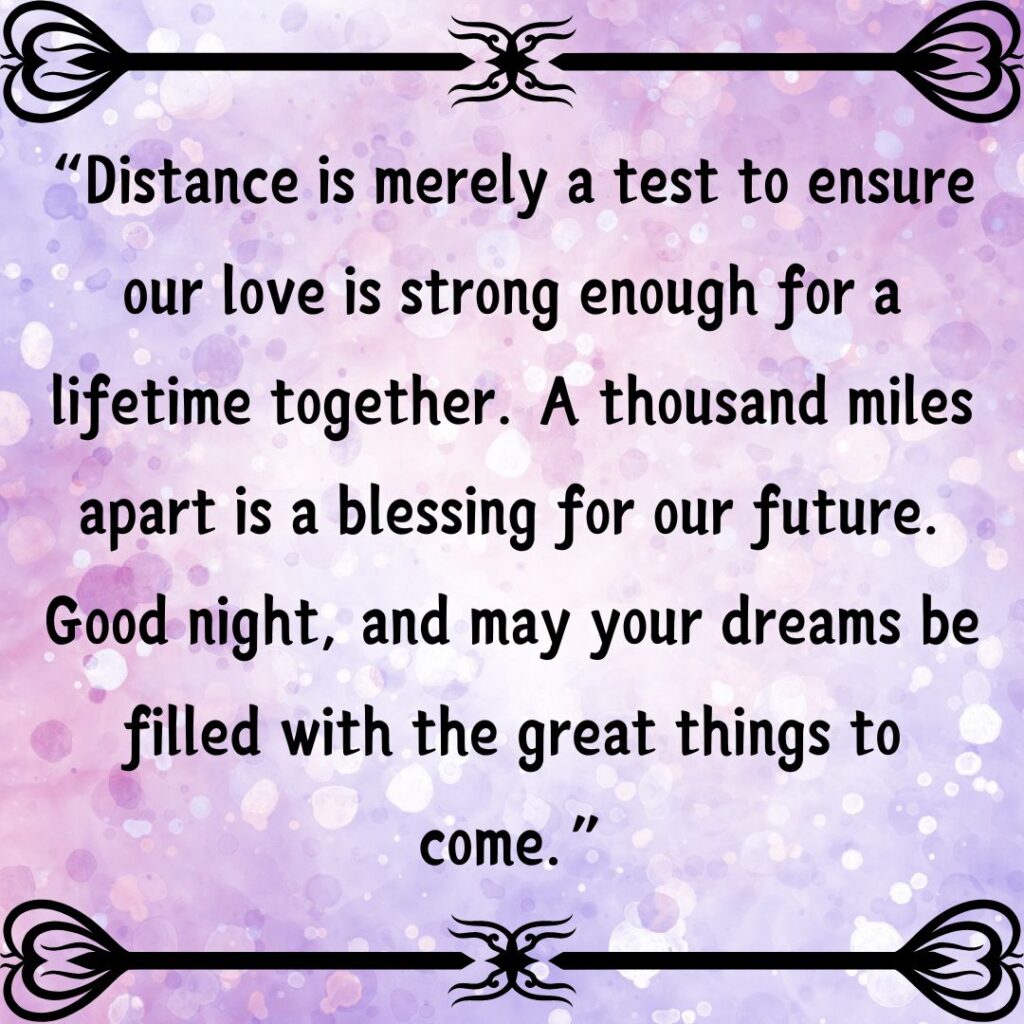 Good Night Messages for Her Long Distance- True Love