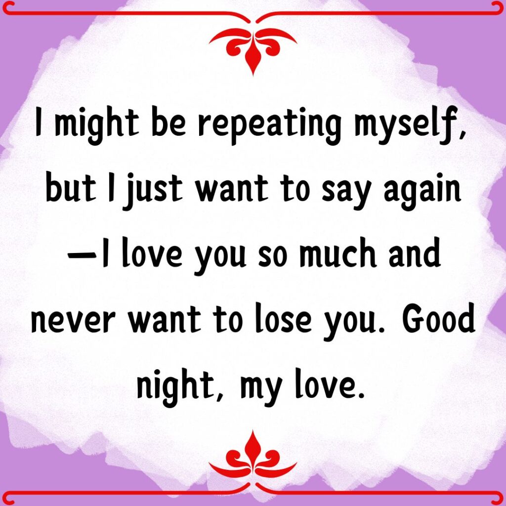 Good Night Messages for Her Long Distance- True Love