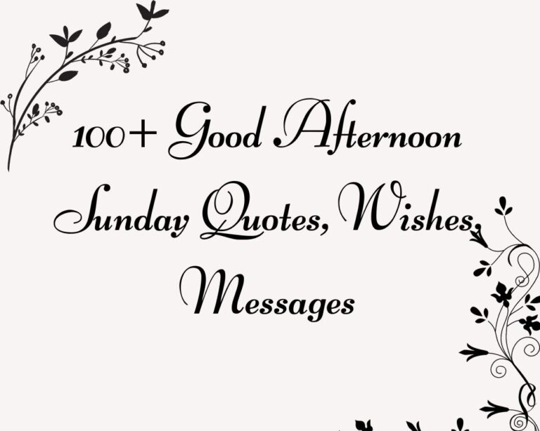 100+ Good Afternoon Sunday Quotes, Wishes, Messages