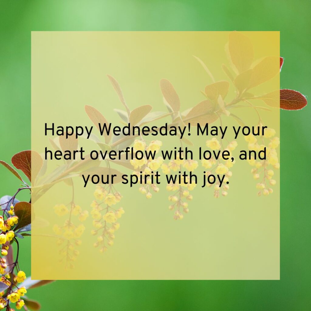 Positive Good Morning Wednesday Blessings