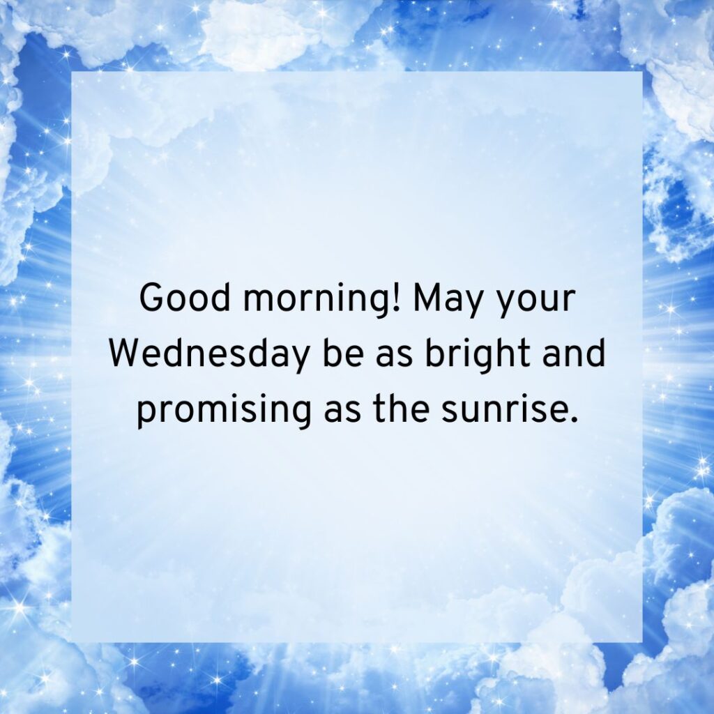 Positive Good Morning Wednesday Blessings