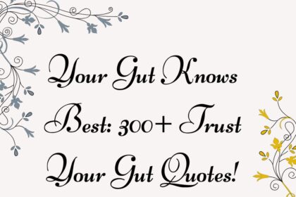 Your Gut Knows Best: 300+ Trust Your Gut Quotes!